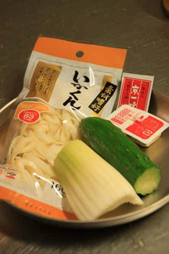 いかくんサラダ材料