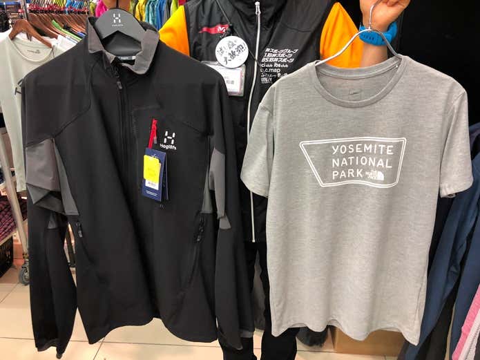 ソフトシェルとTシャツ