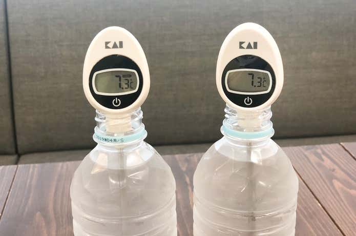 ペットボトルの水の温度