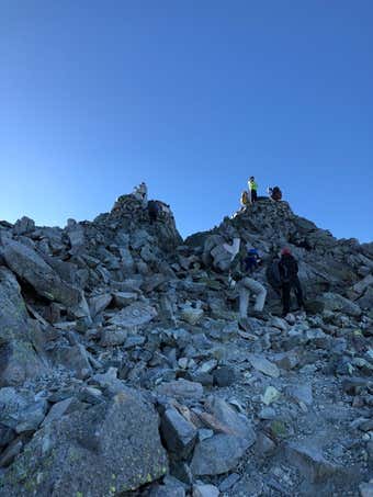 奥穂高岳山頂直下