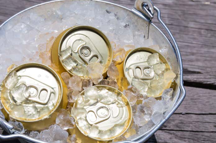 キンキンに冷えた飲み物