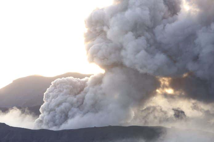登山の噴火