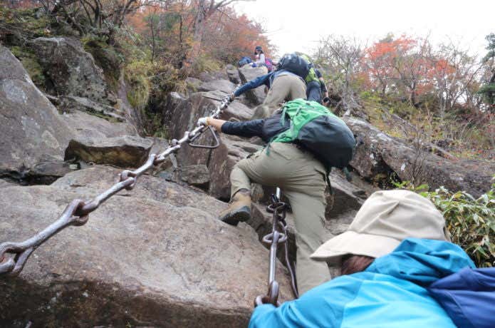 石鎚山　登山道