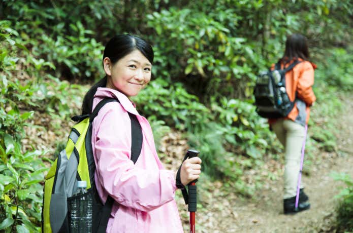 登山をしている人