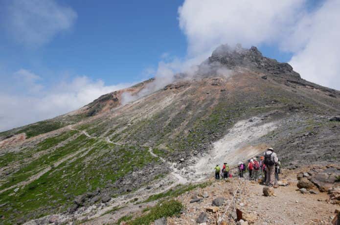 登山の噴火