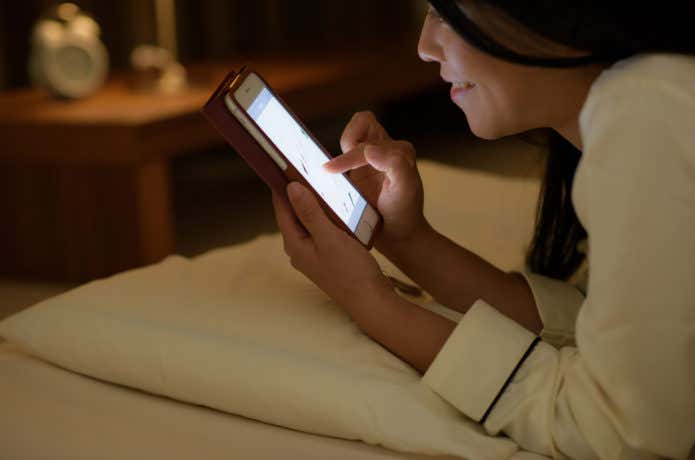 早起き　夜スマホ