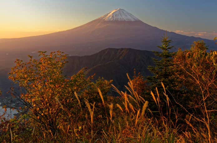 毛無山から見る富士山