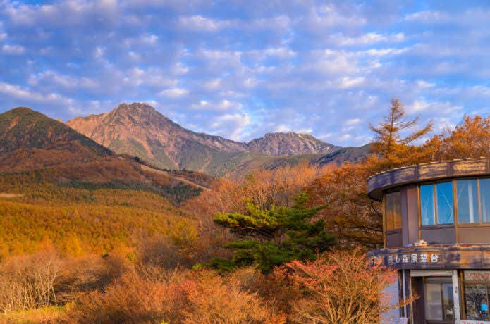 美し森から望む富士山