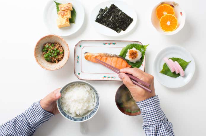 早起き　朝食