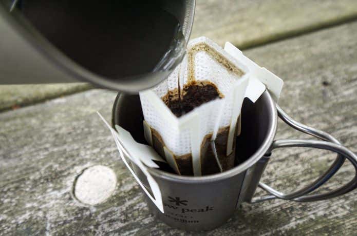 登山中のコーヒータイム