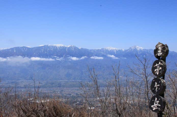 茅ヶ岳からの南アルプス