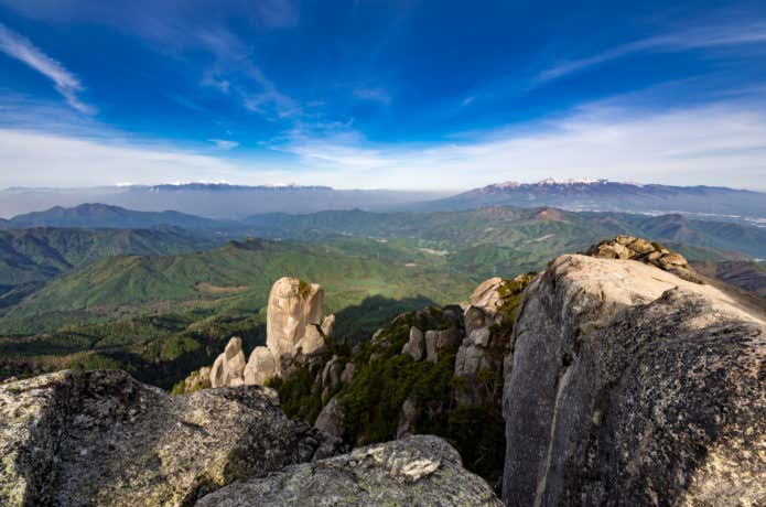 瑞牆山山頂からの眺望