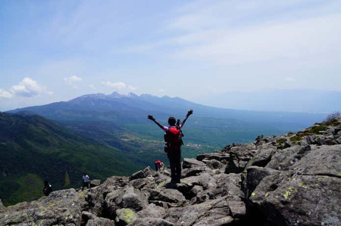 蓼科山山頂からの八ヶ岳