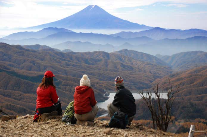 大菩薩嶺から望む富士山
