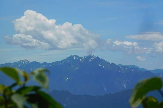 守門岳登山中の展望