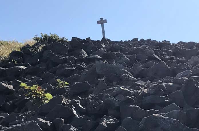 岩内岳のガレ場