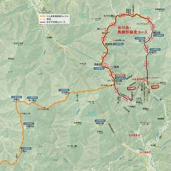 谷川岳・馬蹄形縦走　マップ