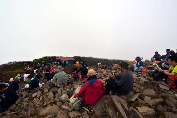 磐梯山 山頂 混雑
