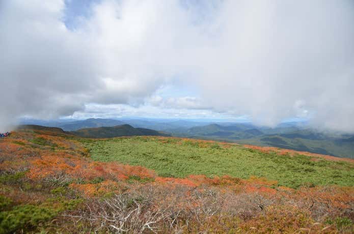 栗駒山山頂からの景色
