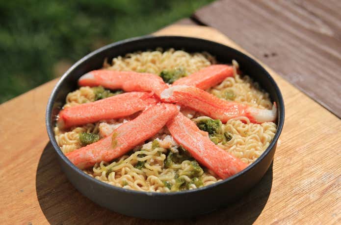 カニ三昧ラーメン完成図