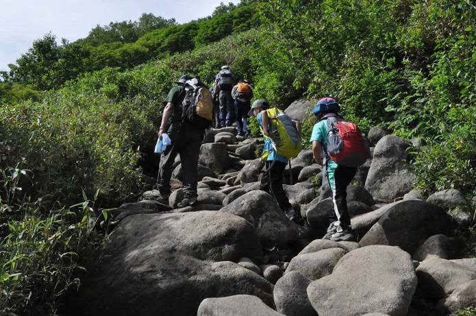 7合目からの登山道