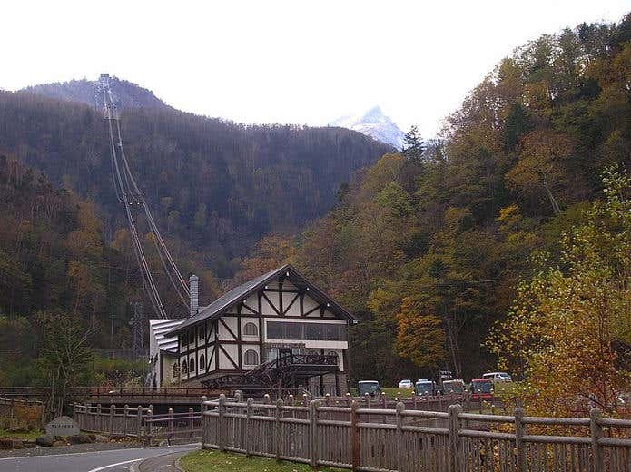 黒岳ロープウェイの層雲峡駅