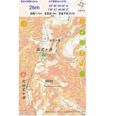 雪崩傾斜図 ジオグラフィカ