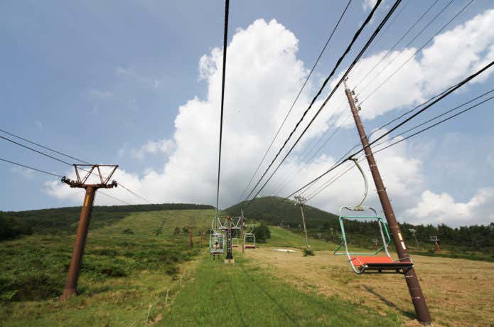三瓶山のリフト