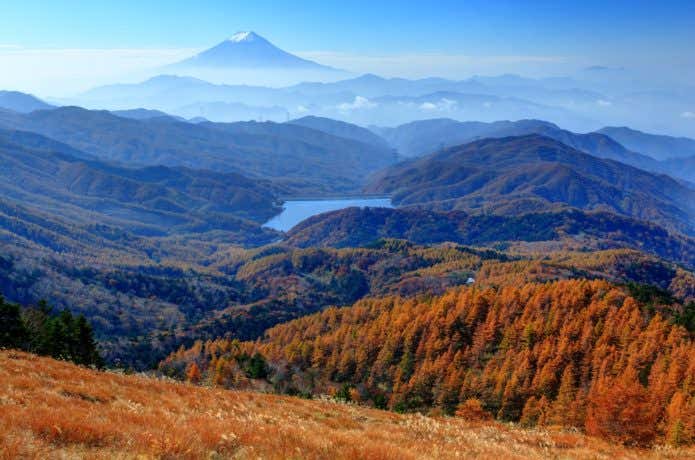 雷岩付近から望む富士山