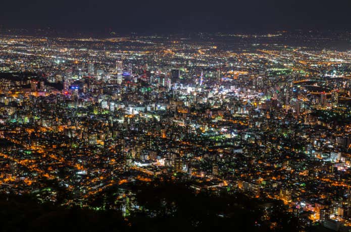 もいわ山　夜景