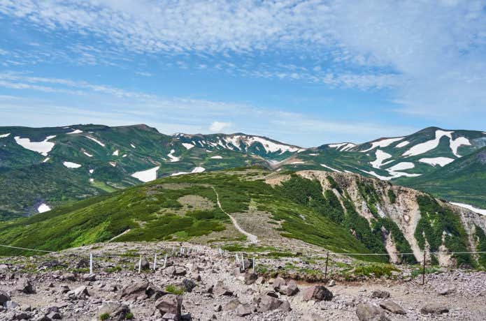 黒岳山頂から見る山々