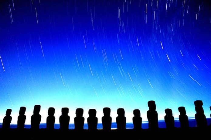 イースター島　星空