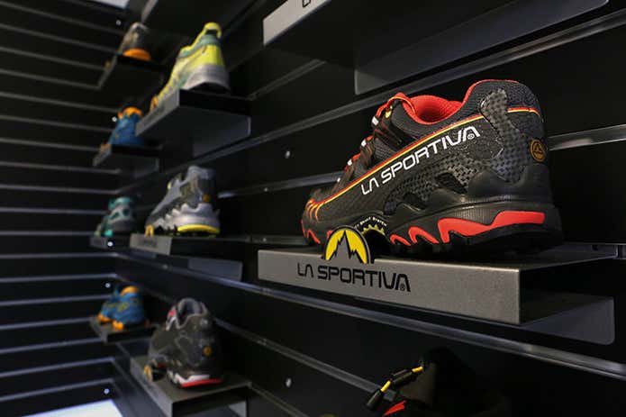 登山靴売り場