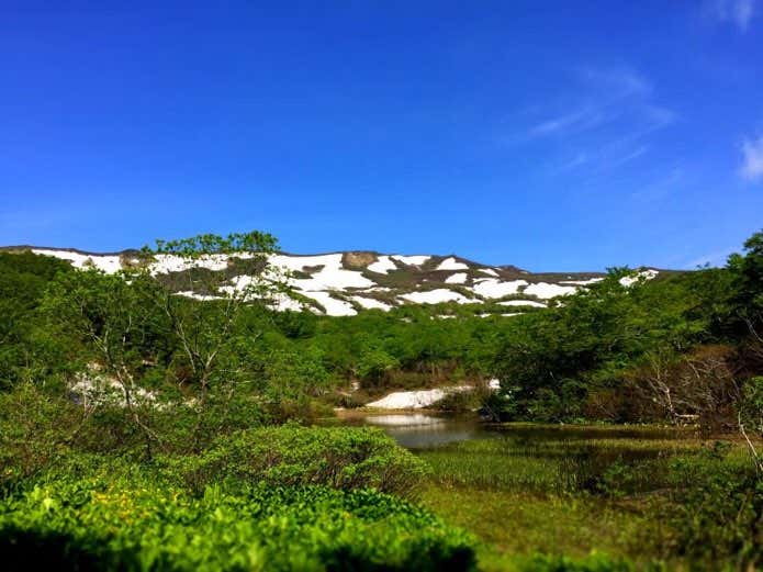 残雪の焼石岳