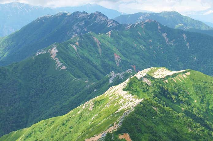 大天井岳　登山道
