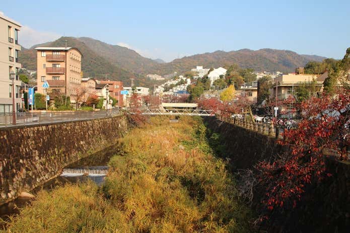 芦屋川駅付近の紅葉