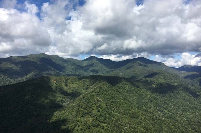 黄金山の眺望　増毛山地