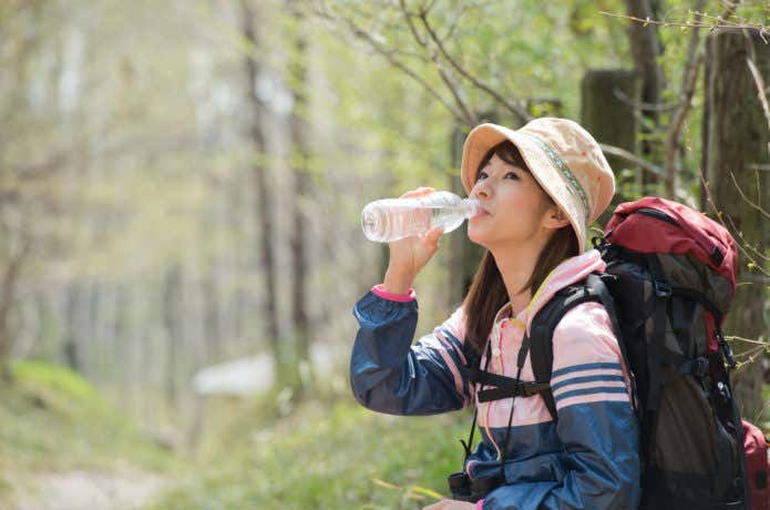 登山での水分補給