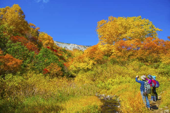秋　天候の変化　登山