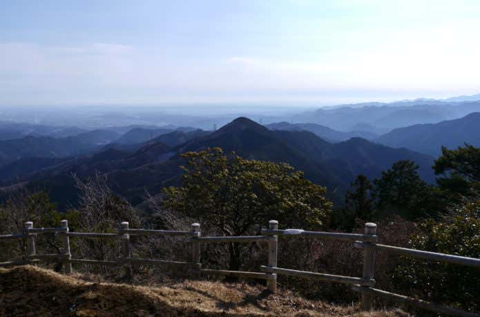 日の出山山頂からの眺め