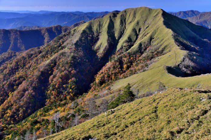 紅葉期の剣山