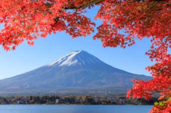 富士山と紅葉