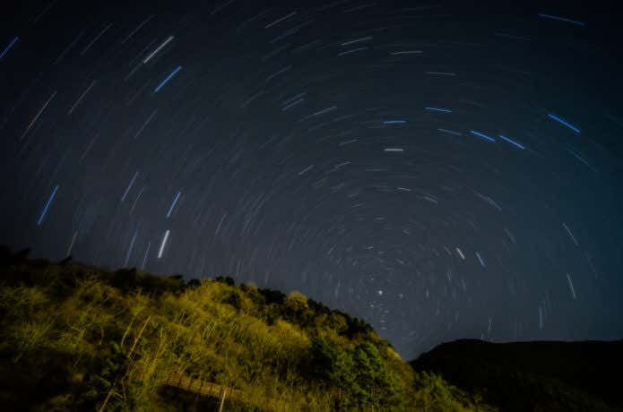 奥多摩の星景