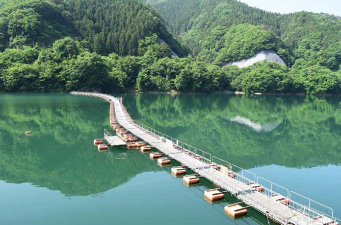 麦山の浮橋
