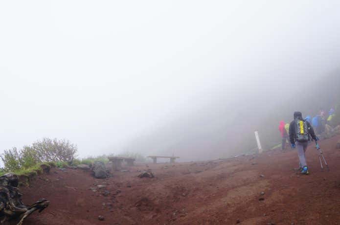 秋　天候の変化　登山