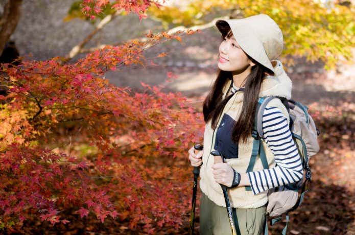 紅葉 ハイカー