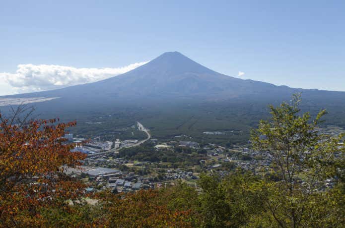 天上山から望む富士