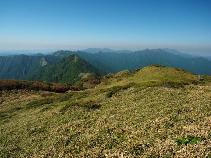 笹ヶ峰 山頂と稜線
