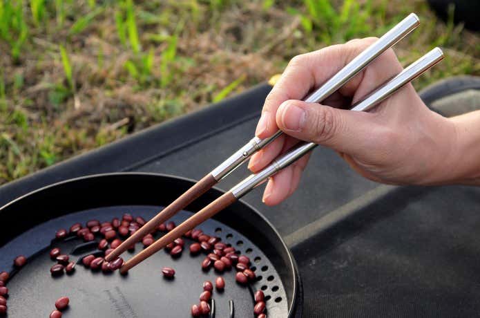 小豆と箸