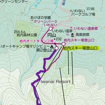 スキー場登山口